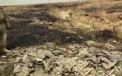 گۆرێکی بەکۆمەڵی ئێزدییەکان ئاگری تێبەربوو .